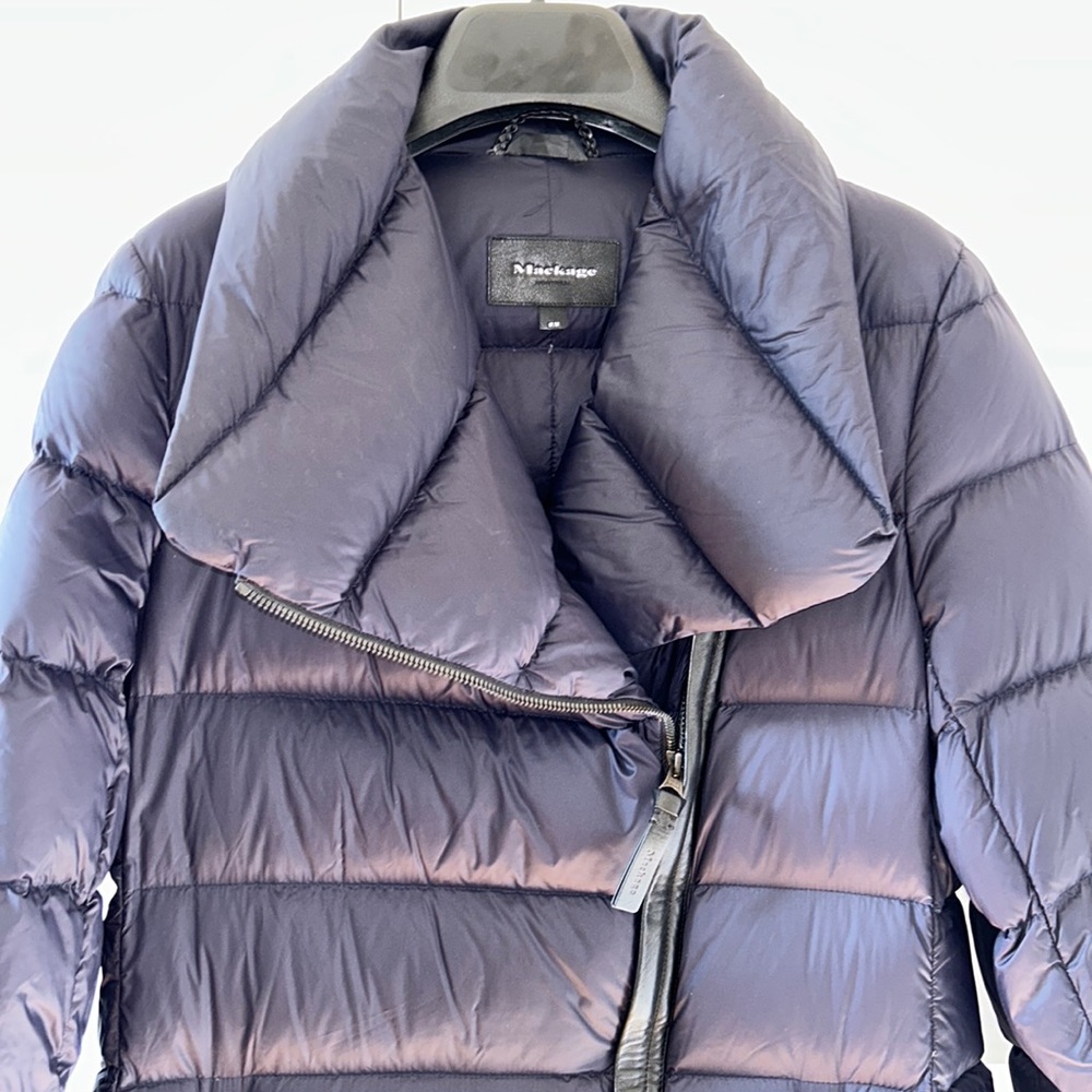 Mackage Yara Lightweight Down Coat dark blue Size Medium